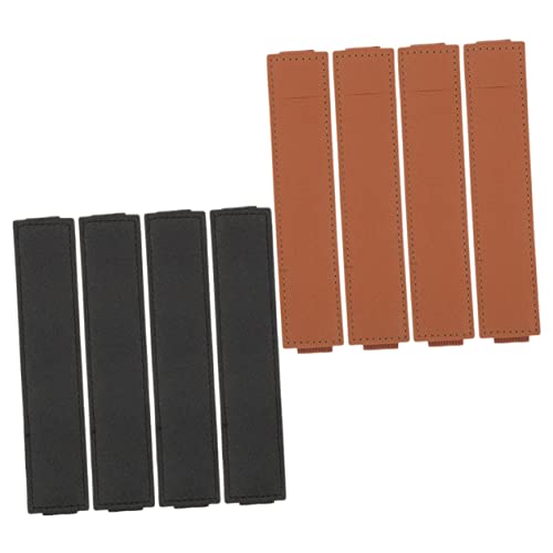 Uonlytech 8 Stück Kondensator Stifthülle Elastisches Federmäppchen Notebook Tasche Tragbare Band Aufbewahrungshalter Stifthalter Clip Journal Stifthülle Große Abdeckung Stifthalter von Uonlytech
