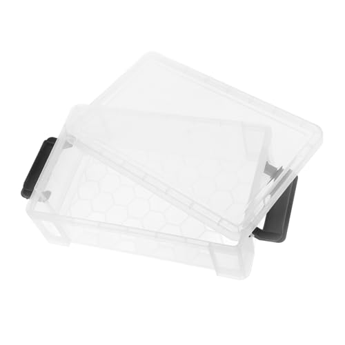 Uonlytech Box Transparentes Federmäppchen Zeichen Organizer Kunststoff Federmäppchen Buntstift Organizer Durchsichtiges Federmäppchen Schreibwaren Organizer Bleistiftbehälter Mit Deckel von Uonlytech