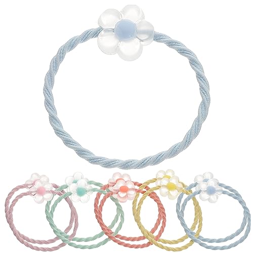 Uonlytech Haarschmuck Cartoon-Haargummis Mit Klarem Charme Kleine Seile Pferdeschwanzhalter Bunte Elastische Pferdeschwanzhalter Für Mädchen Teenager Elastisches Band von Uonlytech