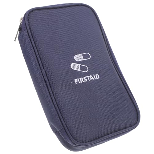Uonlytech Erste Hilfe Set Medizin Notfalltasche Erste Hilfe Tasche Leer Medizinische Reisetasche Trinkbare Erste Hilfe Taschen Reisemedizin Set Medizin Organizer Tasche Marineblaues von Uonlytech