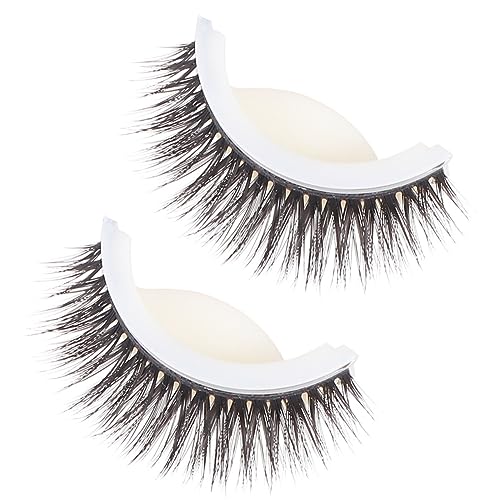 Uonlytech Falsche Wimpern Individuell Gothic Kleidung Damen Koreanische Dauerwelle Katzenaugen-wimpern Wimpernverlängerung Frauen Künstliche Wimpern Synthetische Wimpern 3d Erdfarben Erröten von Uonlytech