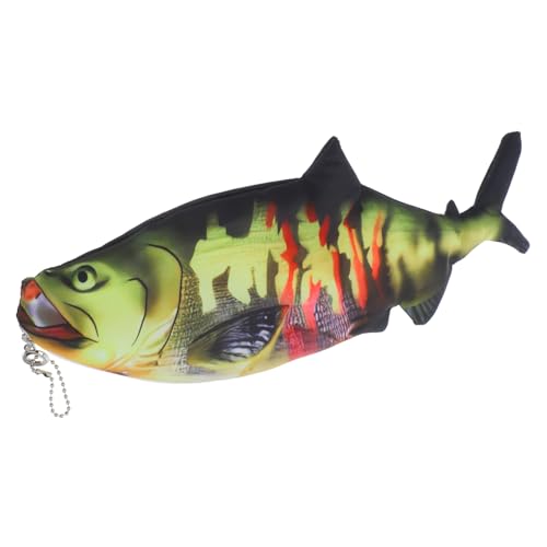 Uonlytech Niedliche Stiftebox Mit Fischmotiv Ästhetische Bleistifttasche Für Teenager Schulbedarf Stifttasche Mit Reißverschluss Organisierte Ölpinseltasche von Uonlytech