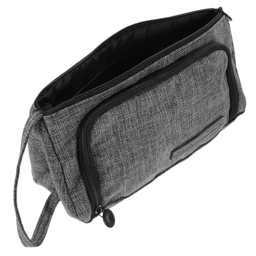 Uonlytech Bleistifttasche Mit Großem Fassungsvermögen Schreibwaren-Organizer Aus Canvas-Material Mit Reißverschluss Wiederverwendbar Für Schule Und Reisen von Uonlytech