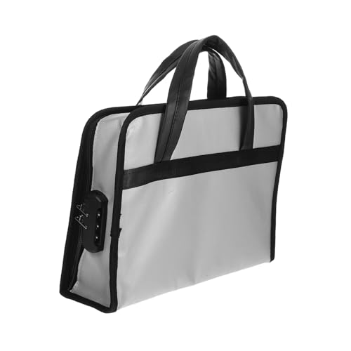 Uonlytech Feuerfester Aktenordner Aus Fiberglas Mit Schlössern Kompakte Reise-business-organizer Für Dokumente Und Bürotasche Für Geschäftsreisen von Uonlytech