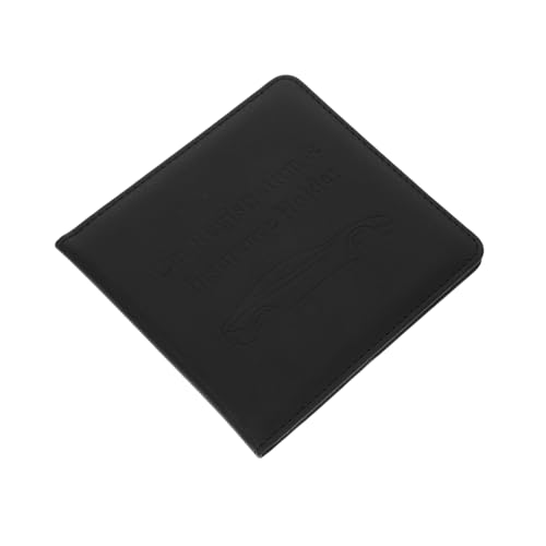 Uonlytech Führerscheinschutz Anmeldung für schützend Autokartenhalter Abdeckung Lizenz Auto -Dokumenthalter Kfz-Zulassungsinhaber Auto -Essentials Autokarten-Geldbörse Leder Schwarz von Uonlytech