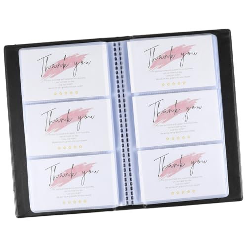 Uonlytech Business Card Holder Book Eleganter Visitenkarten-Organizer Für Karten Stilvoller Aufbewahrungsordner Für Büro Und Meetings Leicht Und Tragbar von Uonlytech