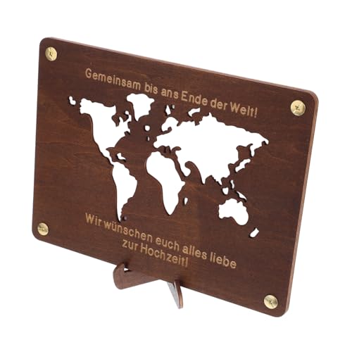 Uonlytech Holz Geldbeutel Zum Ausstellen Tragbarer Geldhalter Für Schulabschluss Kompakt Und Leicht Für Schreibtische von Uonlytech