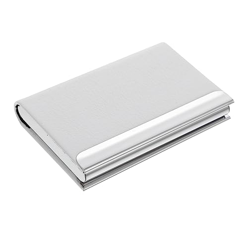 Uonlytech Kartenetui aus PU Leder Visitenkartenhalter mit Großer Kapazität RFID Sicheres Kreditkartenetui für Reisen und Business Design Weiß Uonlytech Kartenetui aus PU Leder Visitenkartenhalter mit Großer Kapazität RFID Sicheres Kreditkartenetui für Reisen und Business Design Weiß von Uonlytech