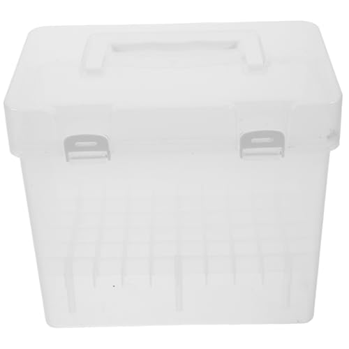 Uonlytech Transparente Stift-aufbewahrungsbox Mit Griff Geräumige Aufbewahrungsbox Für Marker Und Stifte Stapelbare Schreibtisch-Organizer Box Praktischer Bastel-Organizer Für von Uonlytech