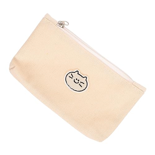 Uonlytech Katzen Federmäppchen Aufbewahrung Federmäppchen Lächelndes Tier Großes Federmäppchen Süßer Beutelhalter Kätzchen Ästhetik Großes Durchsichtiges Federmäppchen von Uonlytech