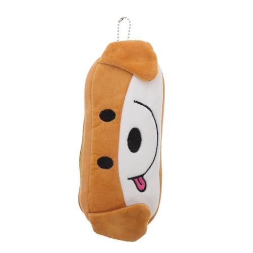 Uonlytech Kawaii Federmäppchen aus Plüsch für Mädchen Großzügiger Stauraum Reißverschluss Vielseitig Einsetzbar als Schulbedarf oder Kosmetiktasche Niedliches Cartoon Design Hund von Uonlytech