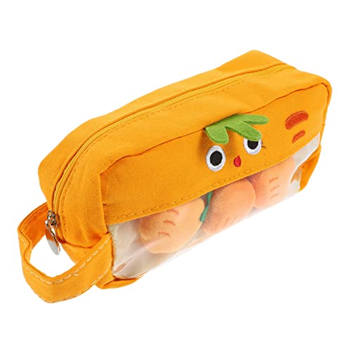 Uonlytech Großzügiger Stiftetasche Für Schüler Cartoon-Frucht Design Multifunktionale Reißverschluss Federtasche Praktischer Aufbewahrungsbeutel Für Stifte Bleistifte Und Für Schule von Uonlytech