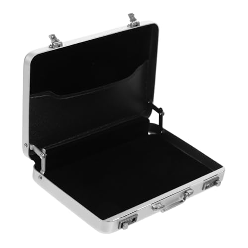 Uonlytech Multifunktionale Kreditkarten Organizer Kasten Visitenkartenetui aus Aluminiumlegierung Sicherer Kartenhalter für Bürobedarf Platzsparend und Langlebig für Geschäftsreisen von Uonlytech