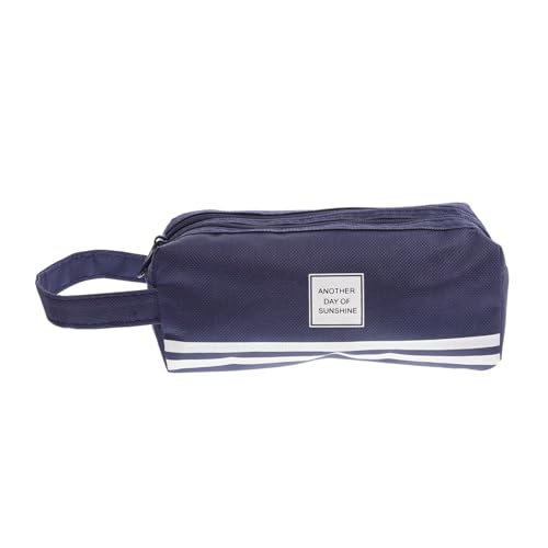 Uonlytech Großer Kapazitäts-bleistiftbeutel Aus Strapazierfähigem Oxford Doppellagiger Tragbarer Stiftschutz Mit Reißverschluss Für Lehrer Und Schüler Für Tägliche Verwendung von Uonlytech