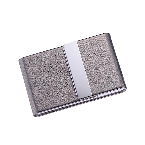 Uonlytech Big Capacity Vertikaler Pu Visitenkartenhalter Mit -oberfläche Stilvolles Unisex-Business-Gadget Für Kreditkarten Und Id-Karten von Uonlytech