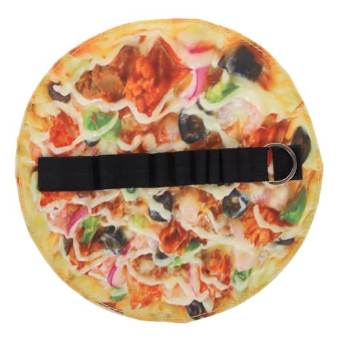 Uonlytech Pizza-federmäppchen Canvas -bleistiftfall Käse Schreibwaren Markerorganisator Stiftbeutel Kawaii Federmäppchen Tägliches Federmäppchen Leinwandbeutel Pizza -Beutel Segeltuch von Uonlytech