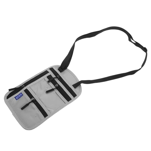 Uonlytech Reisehalsgeldbörse Mit -Schutz Multifunktionale Und Schmale Reisepasshülle Für Damen Und Verstellbarer Nackenriemen Für Dokumente Und Tickets von Uonlytech