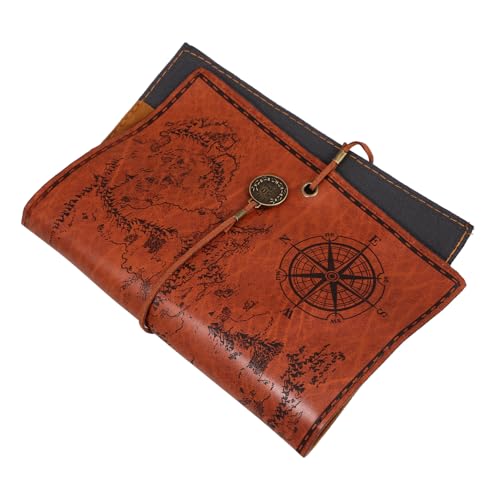Uonlytech Retro Canvas Pen Bag Schreibtisch Bleistift Tasche Schule Für Schreibwaren Federmäppchen Stift Wraps Stifte Beutel Dark Brown Leder von Uonlytech