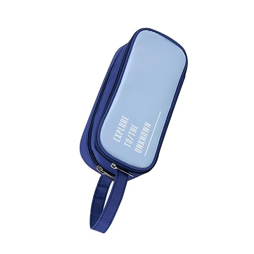 Uonlytech Zipper Federmäppchen Candy-Farben Doppelter Reißverschluss Große Kapazität Multifunktionales Studentenschreibwaren-case Für Stifte Kosmetik Und von Uonlytech