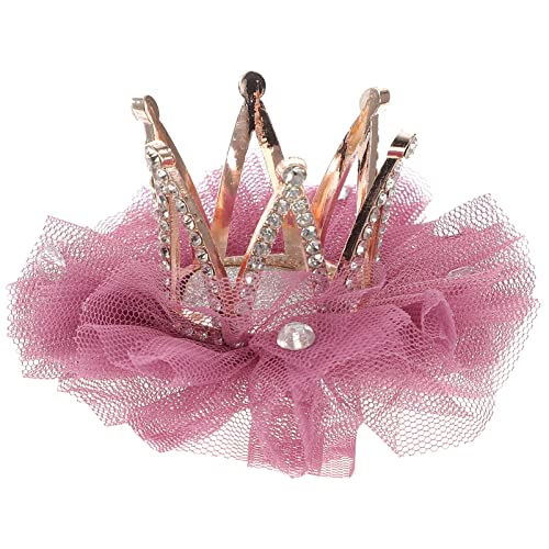 Uonlytech Haarschmuck Strass Haar Clip für M?dchen Prinzessin Krone Haar Pin Kristall Tiara Bobby Pins Prinzessin Tiara Haar Spange für Kinder Licht Rosa von Uonlytech