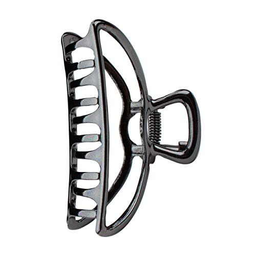 Große Klaue Haarspangen, Uooker Metall-Haarspangen, Haarschmuck für Frauen, Große Haarspange, 3 Zoll breit (offene Form Klaue Clip, Silber) von Uooker