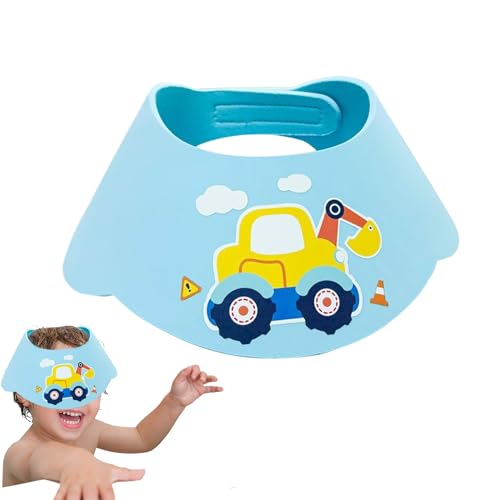 Uoqpty Duschhaube für Kinder | Wasserabweisendes Shampoo-Visier für Kleinkinder zum Schutz der Augen, angepasster Badeschutz zum Spülen der Ohrenschutzabdeckung von Uoqpty