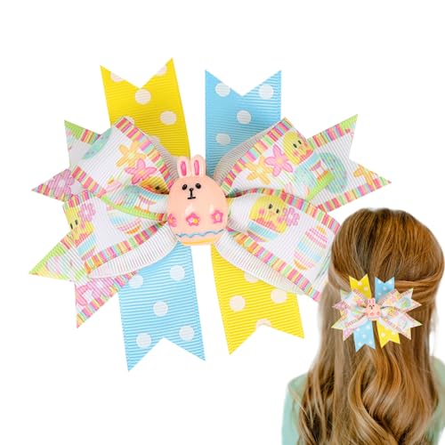 Uoqpty Haarschleifen für Kinder | Mädchen-Schleifen, Haar-Accessoires, Schleifen-Clips für Frauen – niedliche Hasen-Punkt-Haarspangen, modische Haarnadel für Babys und Kinder von Uoqpty