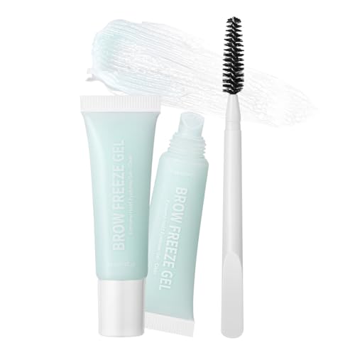 Uoqpty Makeup Augenbrauen Gel, Lang anhaltender Brauenkleber, 12ml Langhaftend Wasserfest Natürlich Schnelltrocknend Mit Applikator Unterwegs Damen Alltag Feier Hochzeit Festival Casual von Uoqpty