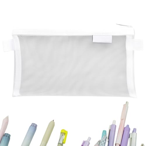 Uoqpty Mesh-Etui Mit Reißverschluss - Leichte Mesh-Taschen Mit Reißverschluss - Leichter Stifteorganizer, Reisezubehör Für Jugendliche, Kinder & Erwachsene von Uoqpty