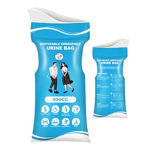 Uoqpty Urinbeutel Für Frauen,900 ml Unisex Camping Urinbeutel Toilettenlösung | Hygienische Toilettenloesung Toepfchen Und Koerperpflegeprodukte Fuer Autoreisen Schwangere Erwachsene Kinder Patienten Uoqpty Urinbeutel Für Frauen,900 ml Unisex Camping Urinbeutel Toilettenlösung | Hygienische Toilettenloesung Toepfchen Und Koerperpflegeprodukte Fuer Autoreisen Schwangere Erwachsene Kinder Patienten von Uoqpty