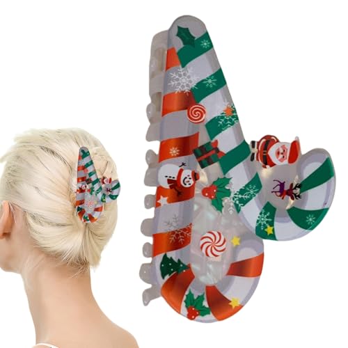 Uoqpty Weihnachts Haarklammern - Damen Acryl Weihnachts Haarspange,Niedliche Mode Barrettes Accessoires Für Halloween Herbst Damen Festliche jungfer Urlaub Teen Hochzeitsfeier von Uoqpty