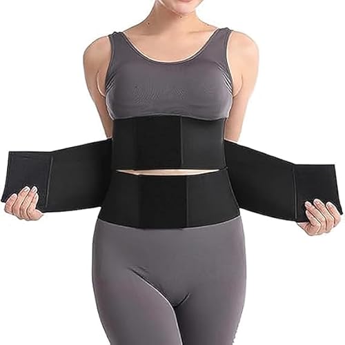 Uornwz Floralshe Fajas, Belt Waist Cincher Ab Belt Tummy Control Body Shaper with Triple Wrap Women Waist Trainer Plus Size (Black, M) von Uornwz