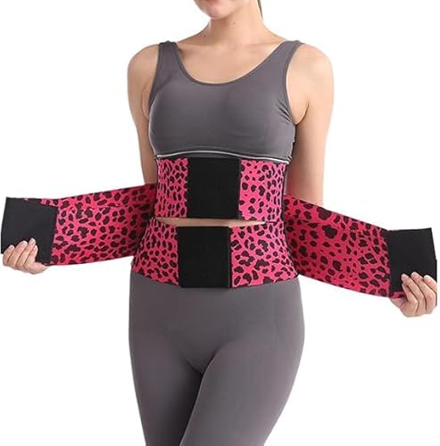 Uornwz Floralshe Fajas, Belt Waist Cincher Ab Belt Tummy Control Body Shaper with Triple Wrap Women Waist Trainer Plus Size (Pink, M) von Uornwz
