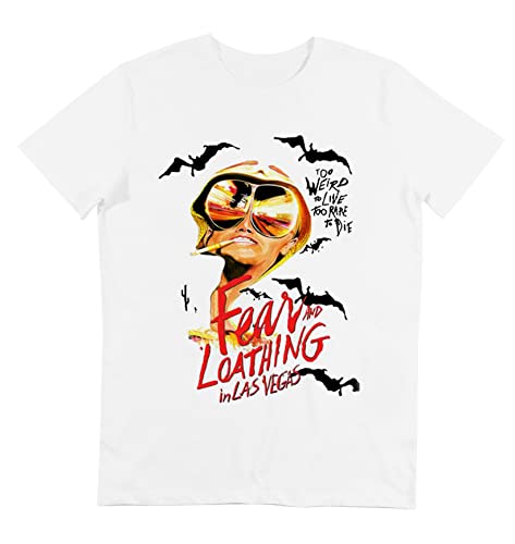 Up hawaii T-Shirt mit Faden Las Vegas Parano – Fear and Loathing in Las Vegas – GL BouUTIK, weiß, XL von Up hawaii