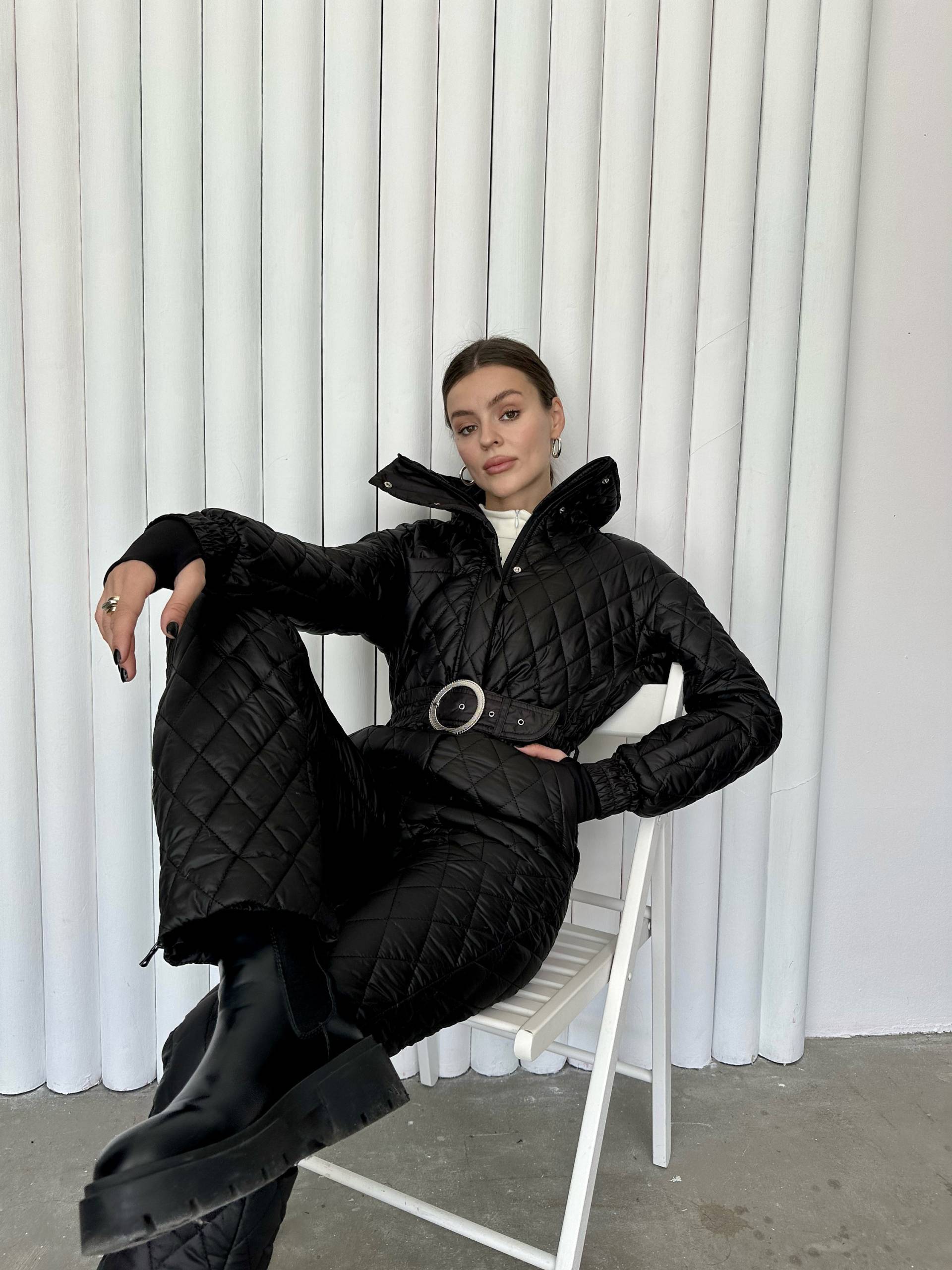 Schwarzer Skianzug Damen Schneeanzug Für Ganzkörper 80Er Skibekleidung Einteiler Ski Onesie Schwarz Schwarzer Skianzug Damen Schneeanzug Für Ganzkörper 80Er Skibekleidung Einteiler Ski Onesie Schwarz von UpWearAndSuits