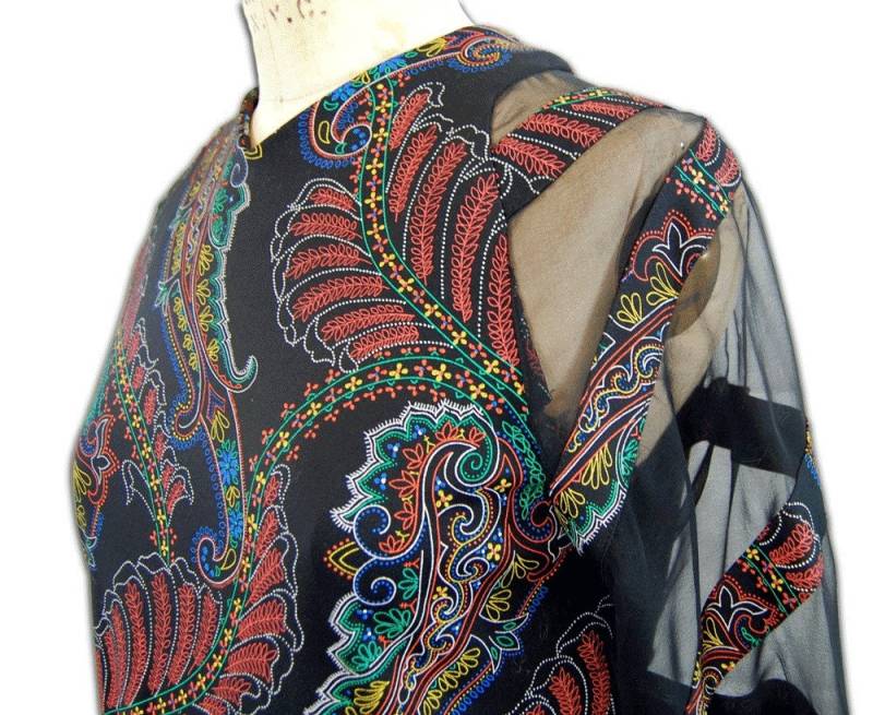 1970Er Jahre Vintage Kleid Von Don Luis De Espana 1970Er Jahre Vintage Kleid Von Don Luis De Espana von UpcycleVintageInc