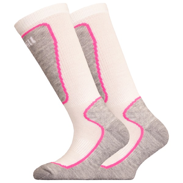 UphillSport - Kid's Valta Alpine Shin Cushioned M5 Merino - Skisocken Gr 31-33 weiß von UphillSport