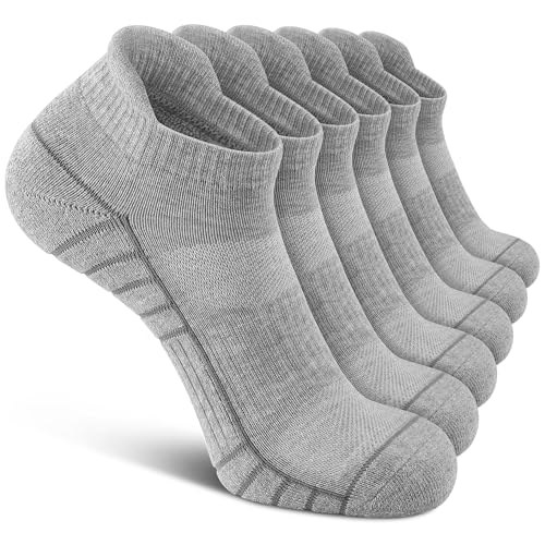 Uporee Sportliche Laufsocken, niedrig geschnitten, gepolstert, Sport, 6 Paar, Grau, X-Large Uporee Sportliche Laufsocken, niedrig geschnitten, gepolstert, Sport, 6 Paar, Grau, X-Large von Uporee