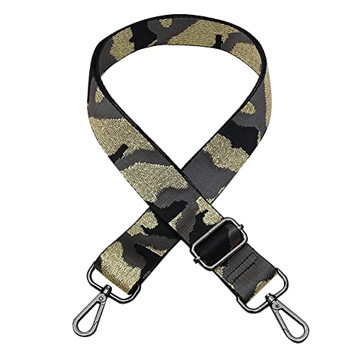 Uposao Verstellbar Schulterriemen für Taschen mit Karabiner,80-140cm 3,8cm Breit Camouflage Bunt Taschengurt Schultergurt für Damen Herren Tragegurt Umhängegurt für Taschen Handtaschen DIY Zubehör von Uposao