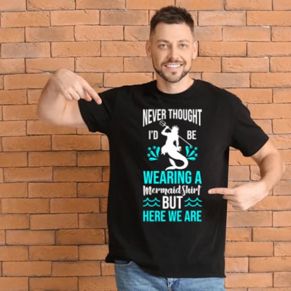 Lustiges Herren Meerjungfrau Shirt - Dad Sicherheit Party Jungen von UpsideMentality