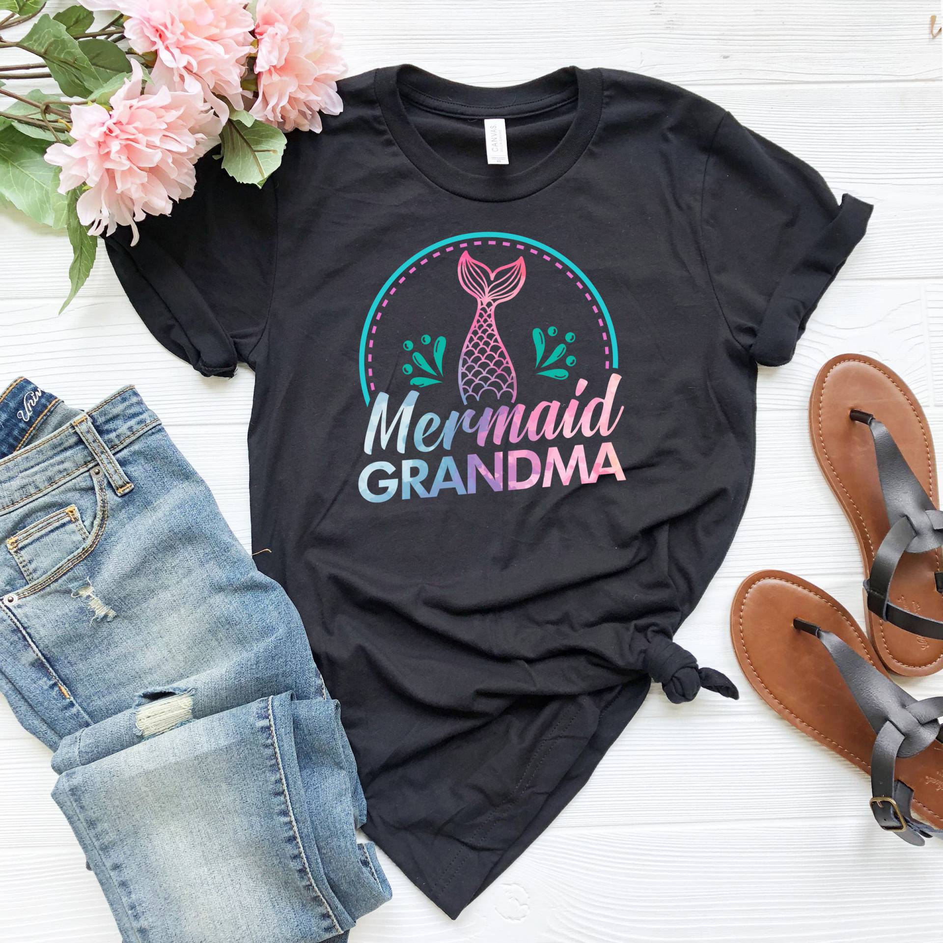 Meerjungfrau Shirt-Meerjungfrau Geburtstag Oma Shirt-Matching Mermaid Shirt Meerjungfrau Shirt-Meerjungfrau Geburtstag Oma Shirt-Matching Mermaid Shirt von UpsideMentality