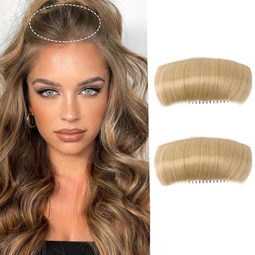 2 Stück Haarknoten, unsichtbare falsche Haarklammern, Haarbasis, flauschiges Haarband, Volumen, flauschiges Prinzessinnen-Styling-Einsatzwerkzeug für Frauen und Mädchen von Upstore
