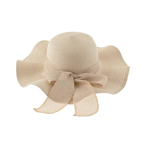 Upstore Damen Strohhut mit breiter Krempe, verstellbarer Schleife, UPF 50+, Sonnenschutz, faltbar, verstaubar, Strandhut, aufrollbar, Reise-Sonnenhut, Beige, beige, Einheitsgröße Upstore Damen Strohhut mit breiter Krempe, verstellbarer Schleife, UPF 50+, Sonnenschutz, faltbar, verstaubar, Strandhut, aufrollbar, Reise-Sonnenhut, Beige, beige, Einheitsgröße von Upstore
