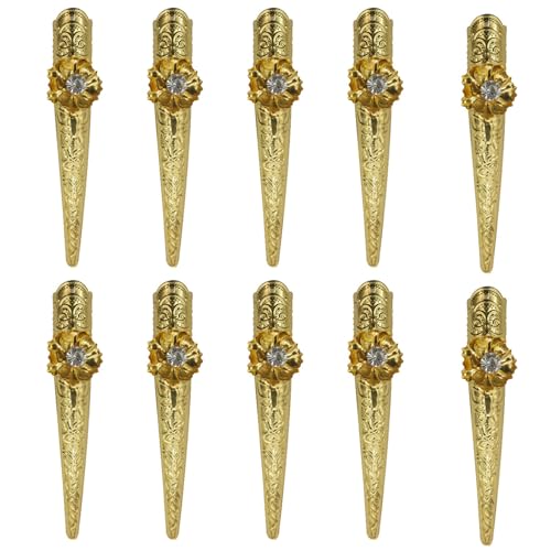Ancient Queen Fingernagelringe Nägel Ringe Dekoration Zubehör Halloween Fingernägel Spitze Krallen Ringe Fingernagel Krallen von Uqezagpa