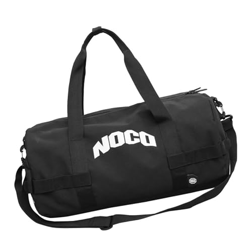 Anspruchsvolle Sporttasche mit mehreren Fächern, verstellbarer Schultergurt, Crossbody für Pendler, wasserabweisendes Nylongewebe, Schwarz , Mass Beauty von Uqezagpa