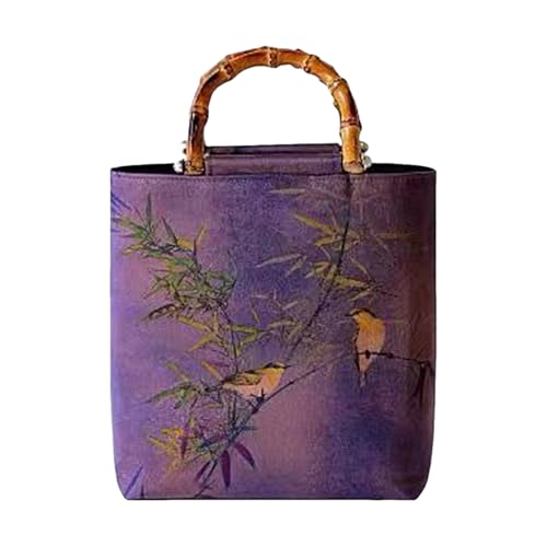 Bamboos Shape Top Handle Bag Chinese Styles Evening Bag Small Handbag Vintage Cheongsam Evening Bag for Woman Female, violett Bamboos Shape Top Handle Bag Chinese Styles Evening Bag Small Handbag Vintage Cheongsam Evening Bag for Woman Female, violett von Uqezagpa