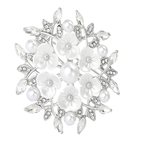 Blumenbrosche mit Perlen und Legierung, entworfen für moderne Frauen, verschönert sowohl professionelle als auch Freizeitkleidung, Einheitsgröße, Wie beschrieben Blumenbrosche mit Perlen und Legierung, entworfen für moderne Frauen, verschönert sowohl professionelle als auch Freizeitkleidung, Einheitsgröße, Wie beschrieben von Uqezagpa
