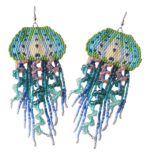 Bunte Böhmische Quastenohrringe Mit Handgestrickten Perlen Farbenfrohen Quastenschmuck Für Die Verleihung Von Persönlichkeit Zu Outfits Einzigartige Ohrringe von Uqezagpa