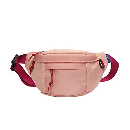Crossbody-Hüfttasche, Nylon, Geldbörse für Herren und Damen, große Kapazität, Handy-Tasche für Reisen, Gürtel, verstellbare Taschen zum Laufen, Wandern, Radfahren, Gürtel, verstellbare Brusttasche von Uqezagpa