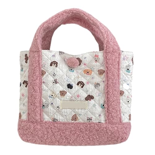 Damen Alltagstasche Cartoon Bär Top Griff Tasche Mode Handtasche All-Matching Lovely Animal Commuting Frauen Cartoon Bär Handtasche All-Matching Daily Fashion Shopping, Star Dog, One Size Damen Alltagstasche Cartoon Bär Top Griff Tasche Mode Handtasche All-Matching Lovely Animal Commuting Frauen Cartoon Bär Handtasche All-Matching Daily Fashion Shopping, Star Dog, One Size von Uqezagpa